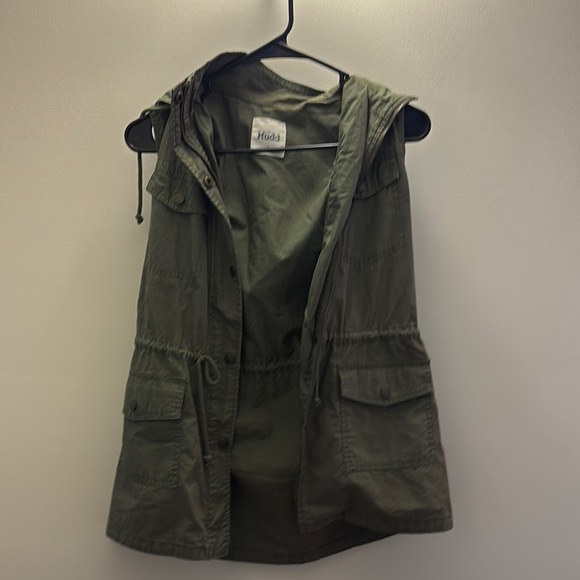 Mudd Jackets & Blazers - Juniors Olive Green‎ Women's Vest
